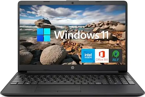 HP 15.6'' Laptop with 1 Year Microsoft Office 365,Intel Pentium Quad-Core Processor